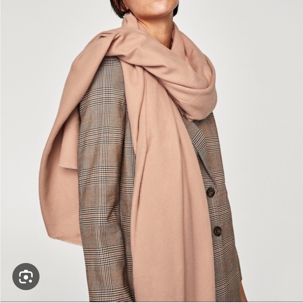 Zara blanket scarf peach